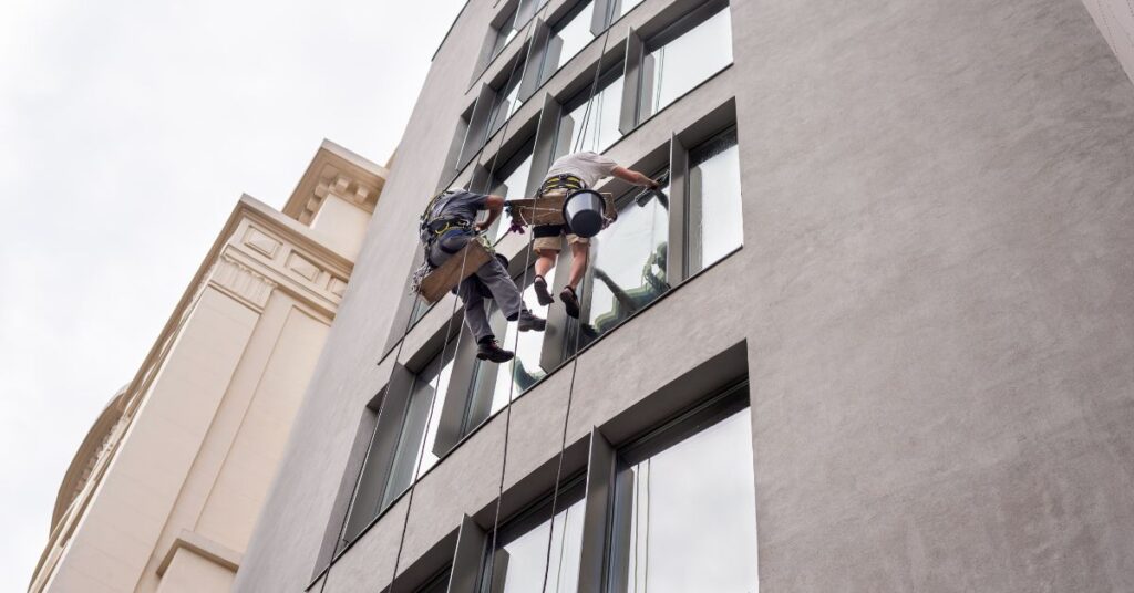 residential complex exterior cleaning