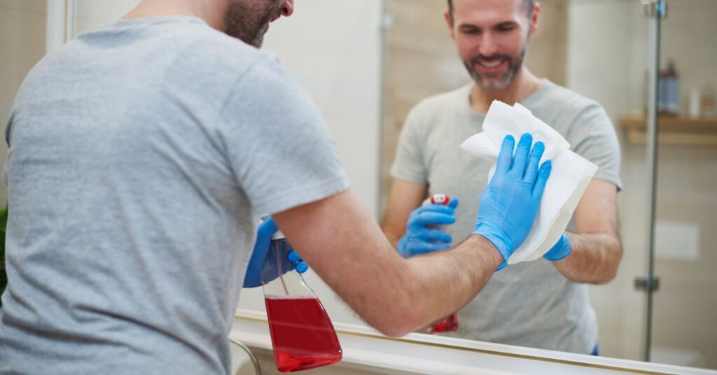chemical-free bathroom cleaning