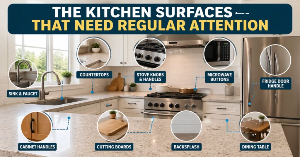 kitchen surface cleaning