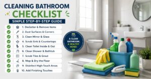 Cleaning Bathroom