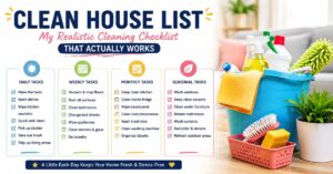 clean house list