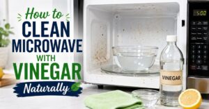 clean microwave with vinegar