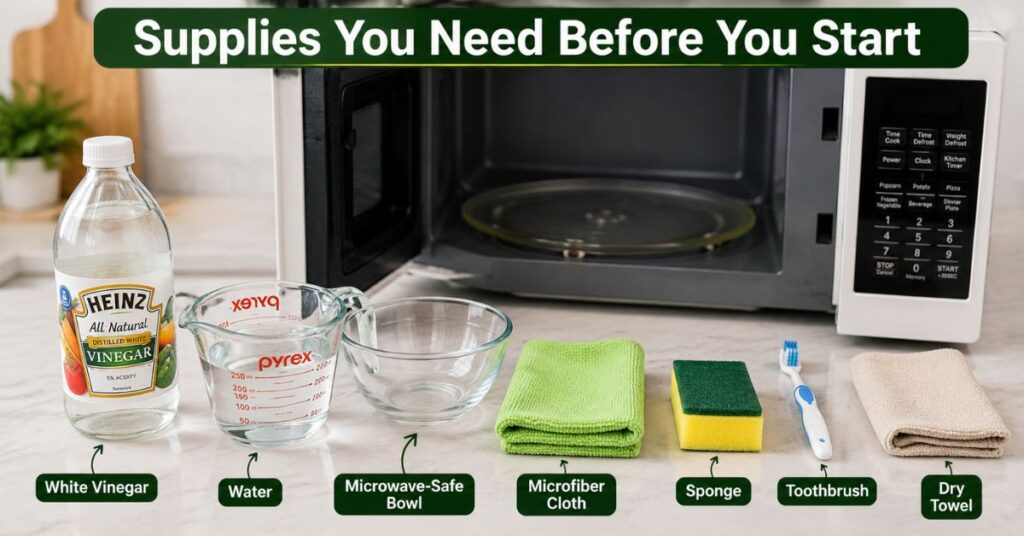 microwave cleaning with vinegar