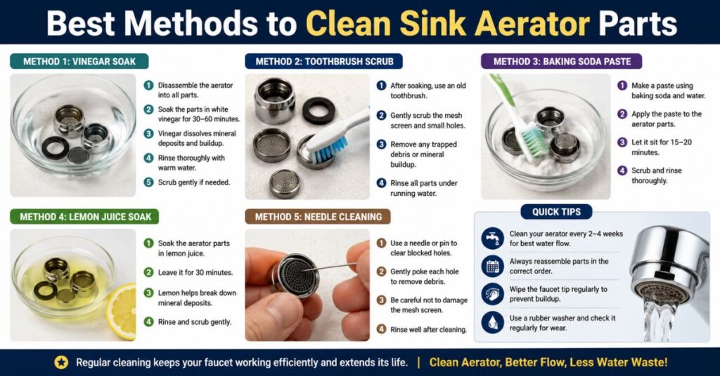 clean faucet aerator,