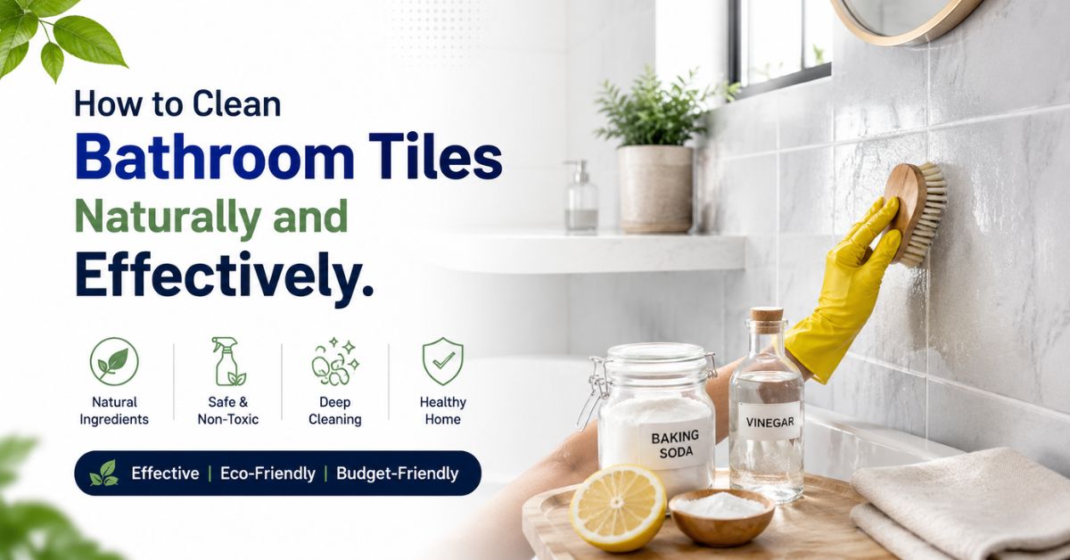 how to clean bathroom tiles