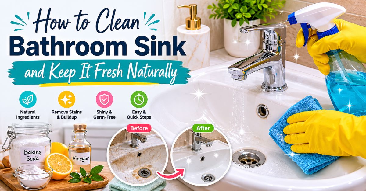 how to clean bathroom sink