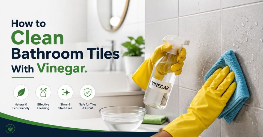 clean bathroom tiles