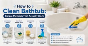 how to clean bathtub