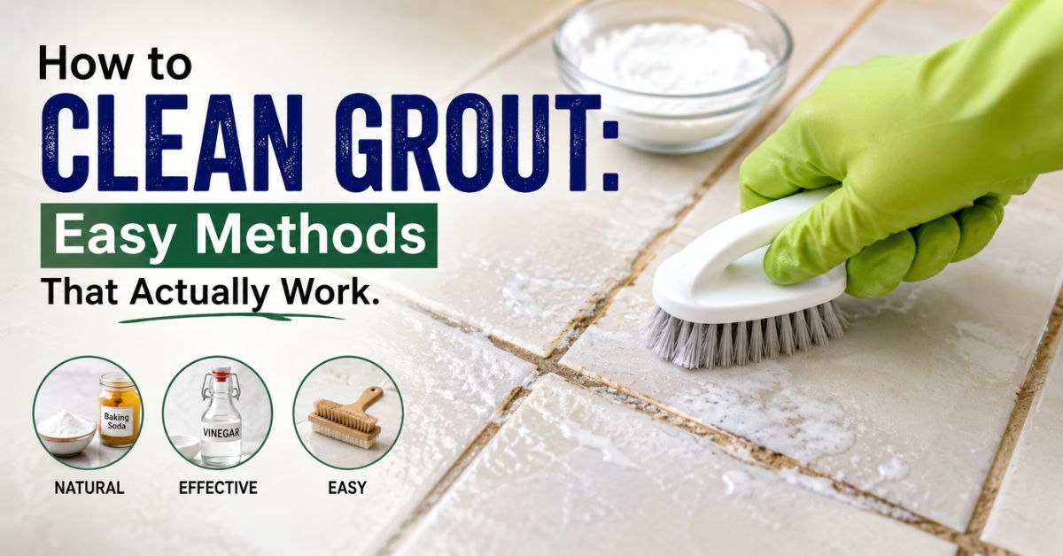 how to clean grout