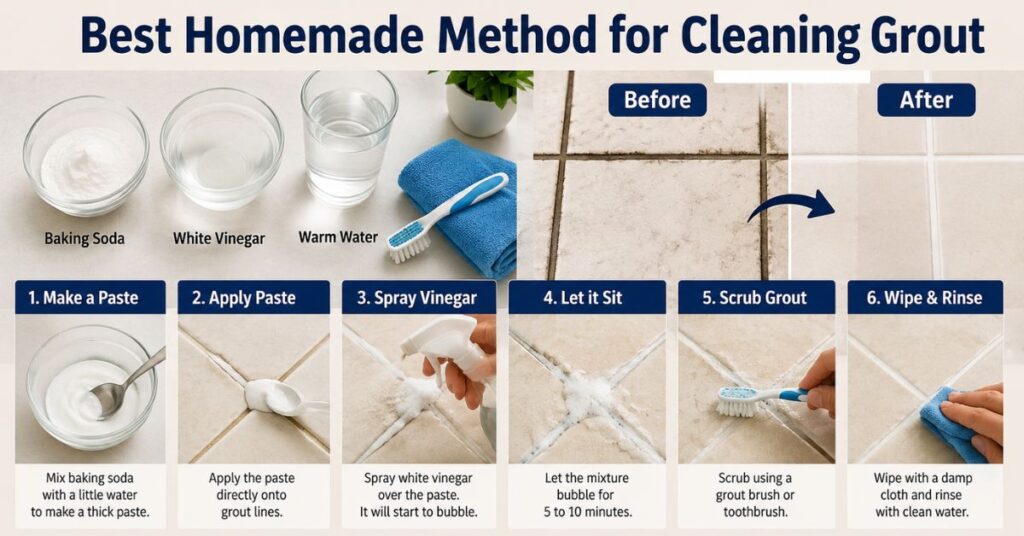 clean grout lines