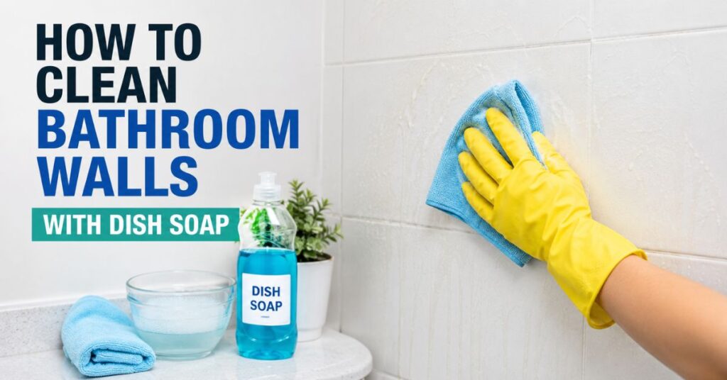 clean bathroom walls