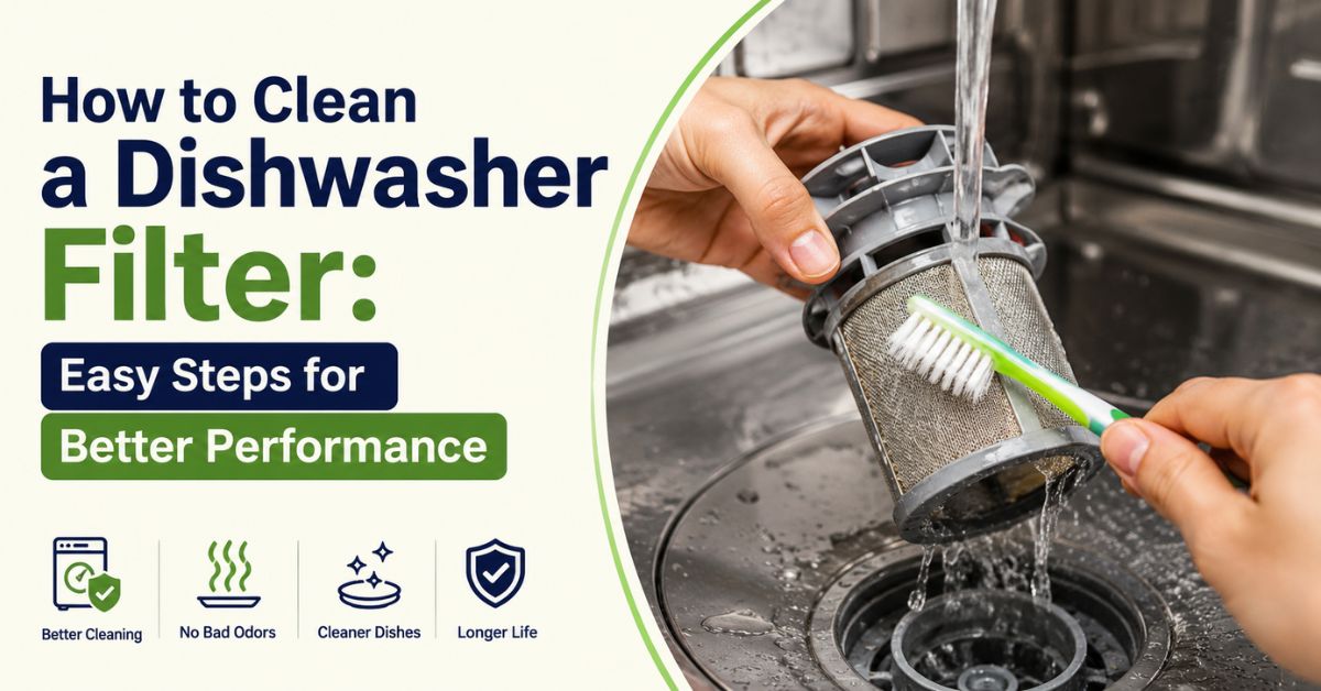 how to clean a dishwasher filter