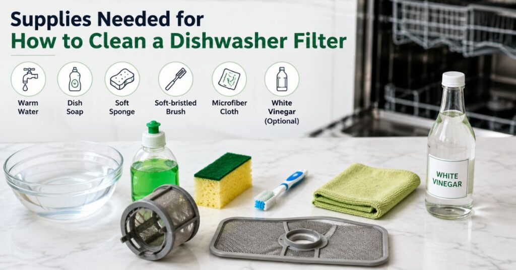dishwasher filter cleaning