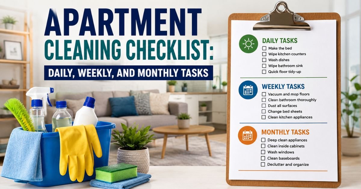 apartment cleaning checklist