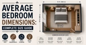 average bedroom dimensions