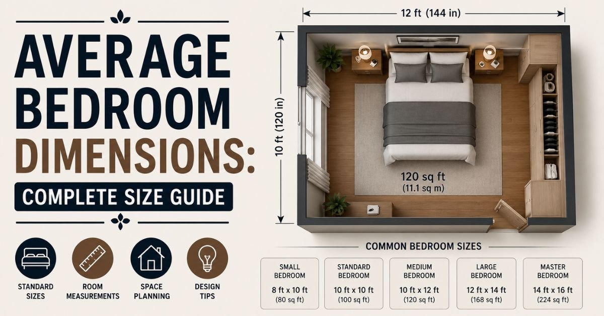 average bedroom dimensions