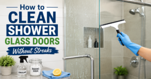how to clean shower glass doors