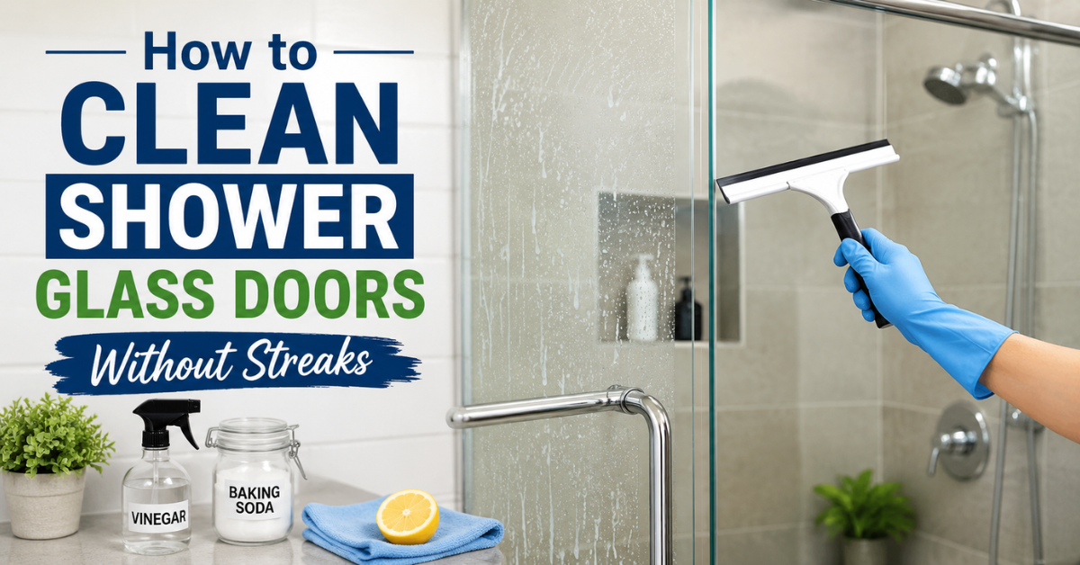 how to clean shower glass doors