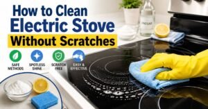how to clean electric stove