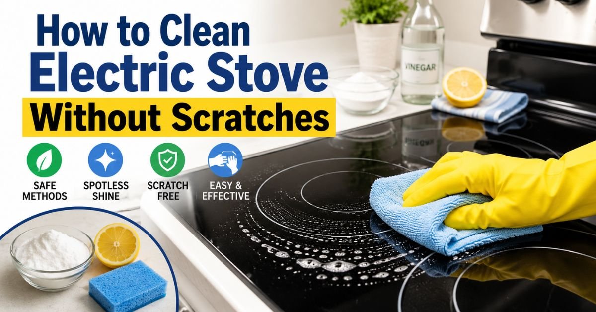 how to clean electric stove