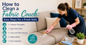 how to clean a fabric couch