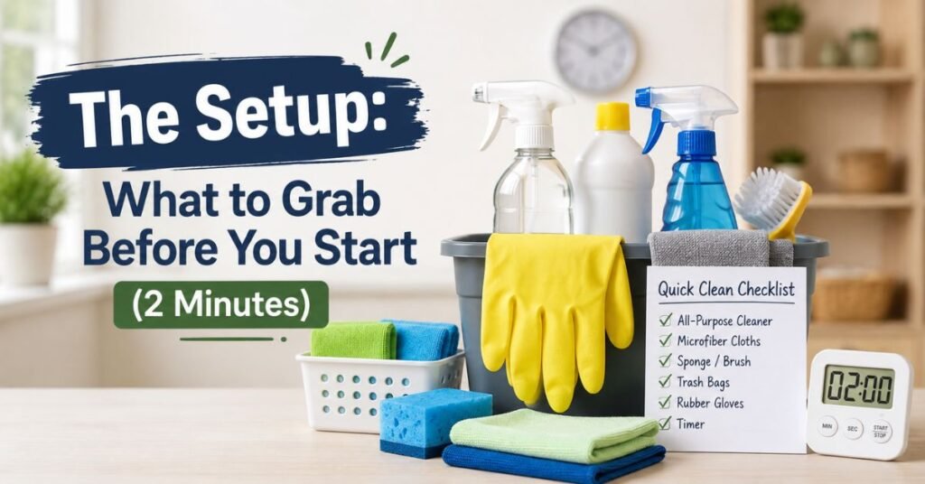 fast apartment clean