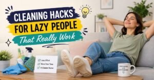 cleaning hacks for lazy people