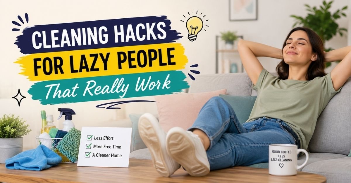 cleaning hacks for lazy people