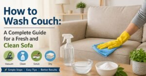 how to wash couch