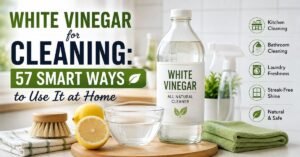 White vinegar for cleaning