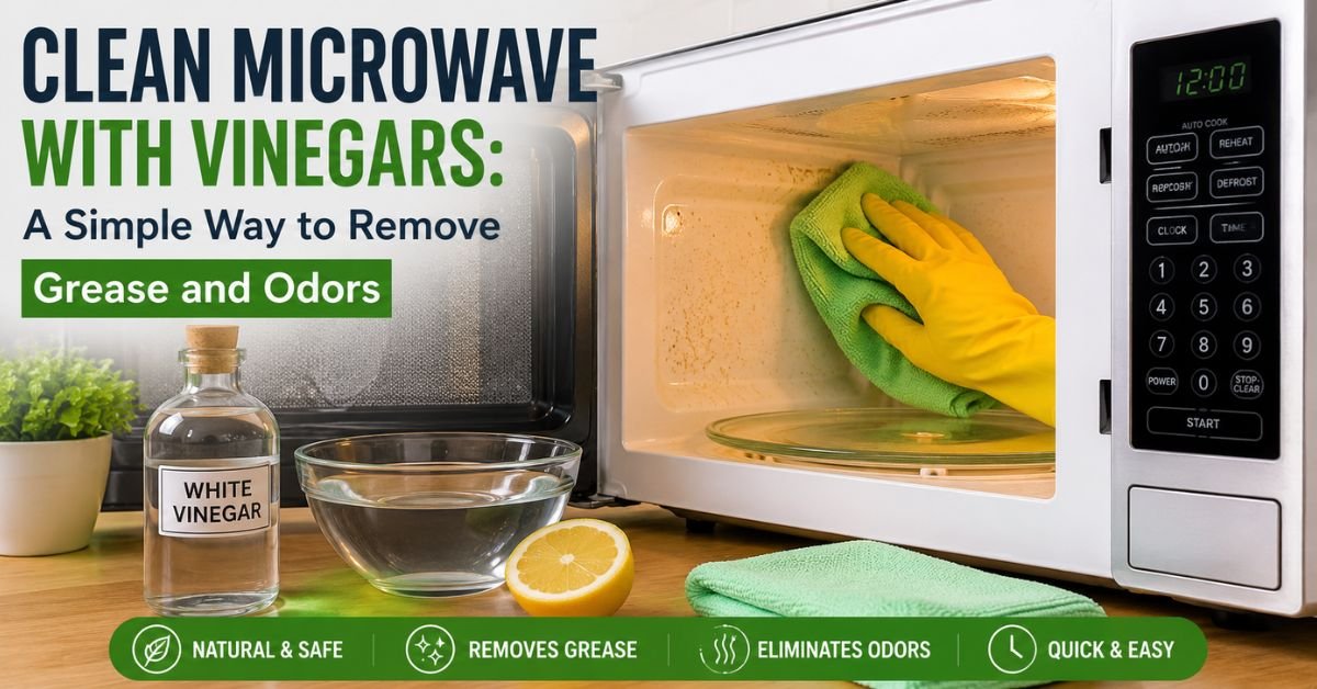 clean microwave with vinegars