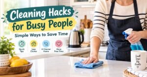 cleaning hacks for busy people