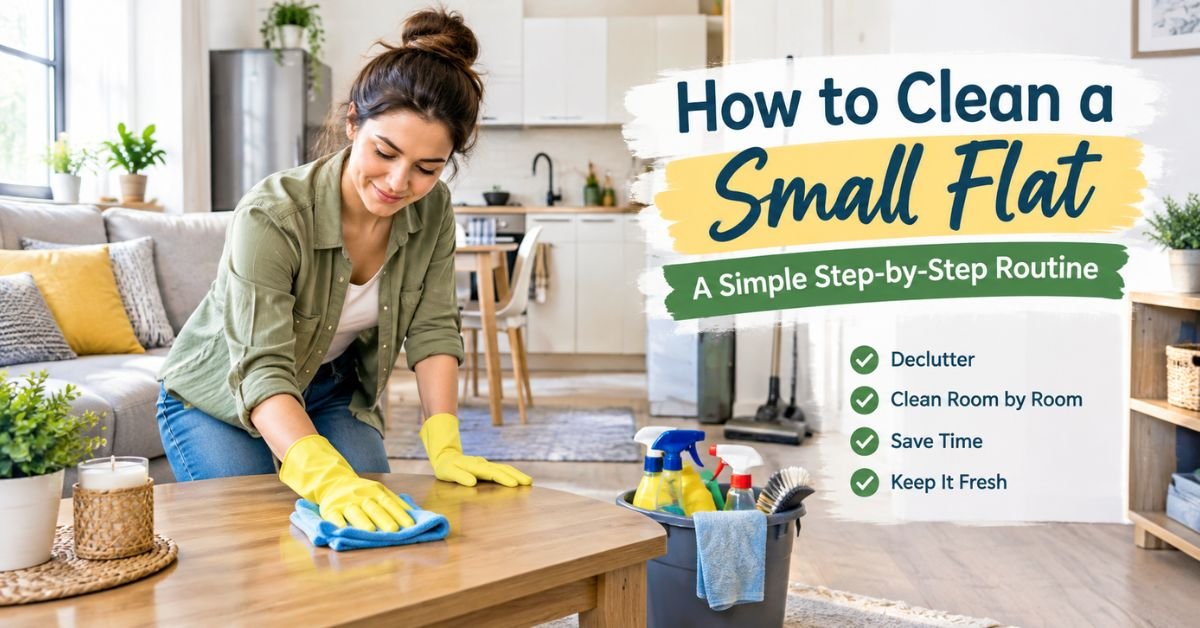 how to clean a small flat