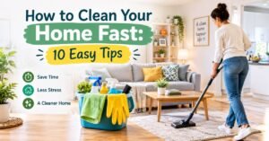 how to clean your home fast