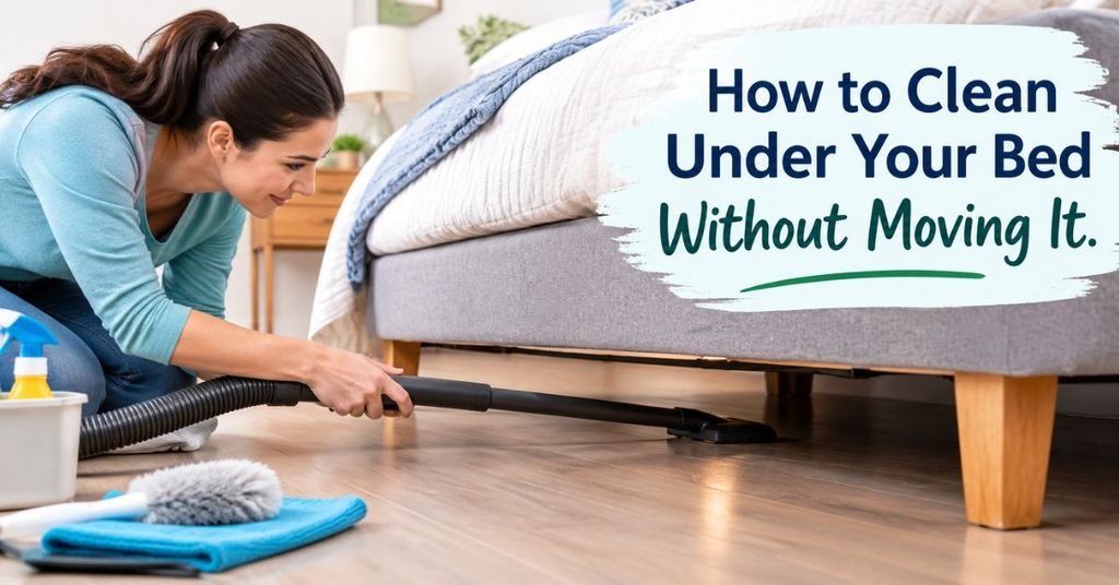 Cleaning under the bed
